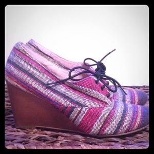 Chelsea Crew Multicolor Knit Wedges