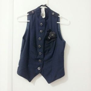 Navy blue vest