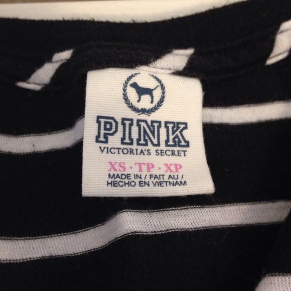 Pink by victorias secret striped long sleeve - Picture 2 of 2