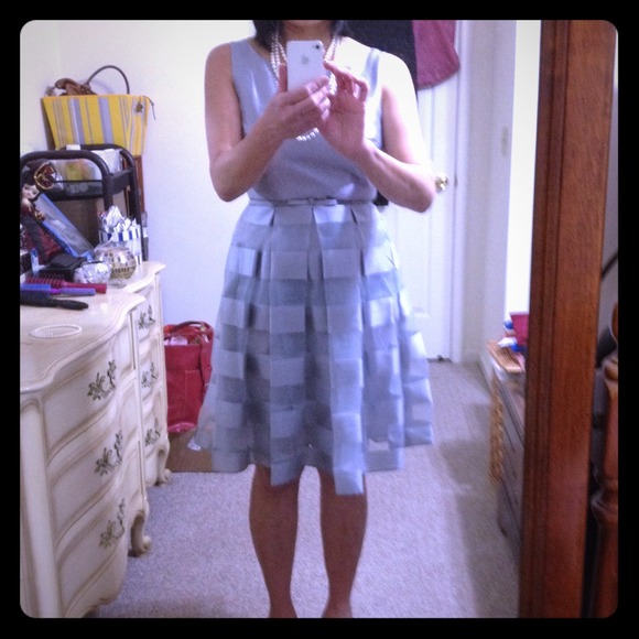 Silver rimple dress