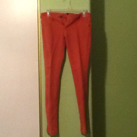 Dark orange jeggings
