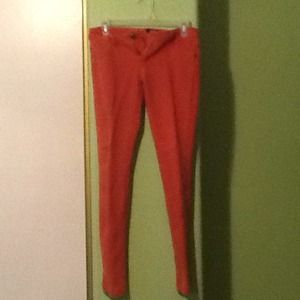 Dark orange jeggings