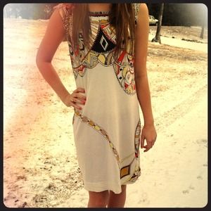Juicy Couture Tribal Sleeveless Shift Dress