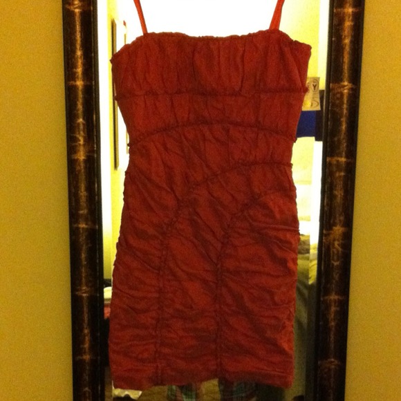 Strapless woven dress