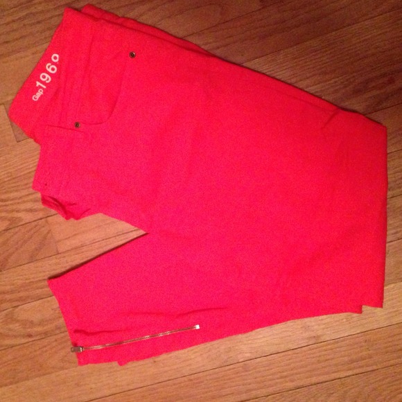 GAP Denim - ❌Sold❌Bright red crop legging jeans from GAP