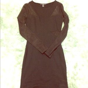 Mesh cutout bodycon dress