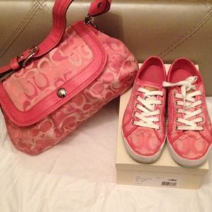 Coach Purse and sneakers