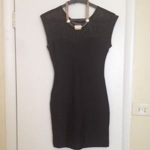 Black mini dress