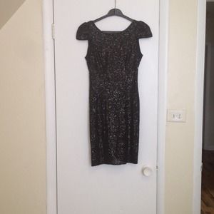 Black sequin dress