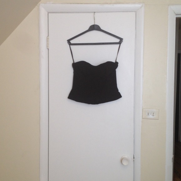 Black wool corset top - Picture 1 of 1