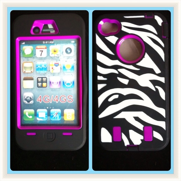 🍥Iphone 4/4S Double layer zebra case🍥PRP