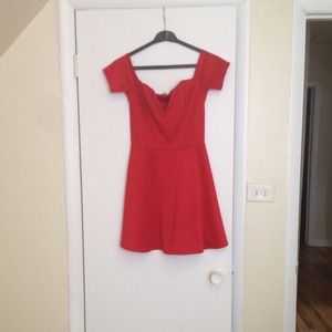 Red sweet heart dress