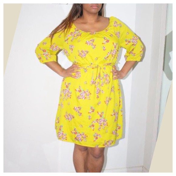 Spring colored floral dress