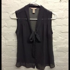 Sheer Banana Republic Grey top