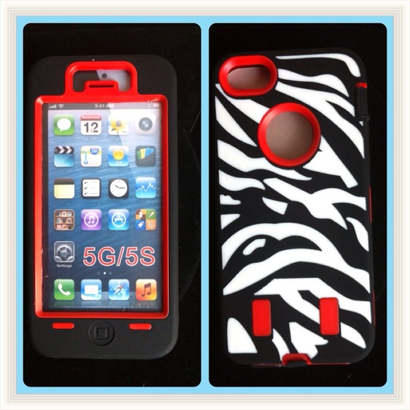 💟Iphone 5/5S Zebra Combo Case💖