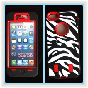 💟Iphone 5/5S Zebra Combo Case💖