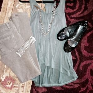 Gray skinnies from Rome SOLD