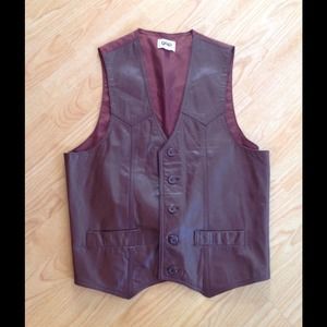 Gap Vintage Leather Vest Mens M