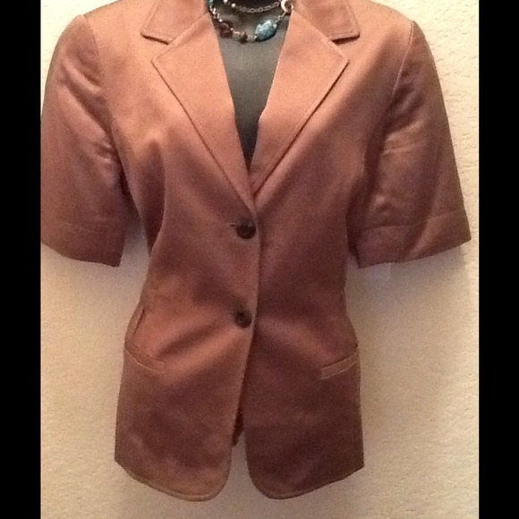 Jackets & Blazers - Cafe au Lait colored Jacket with elastic back