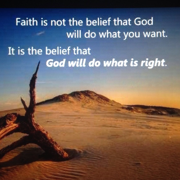 Walk by FAITH not by SIGHT