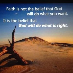 Walk by FAITH not by SIGHT