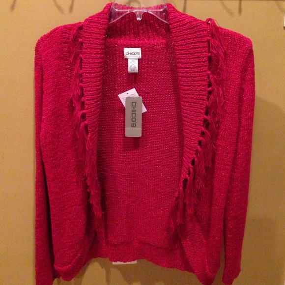 Chico's Jackets & Blazers - Chico's Long sleeveCardigan, Cardinal Red. 0 NWT