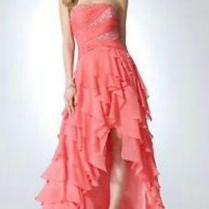 NWT hi low chiffon dress