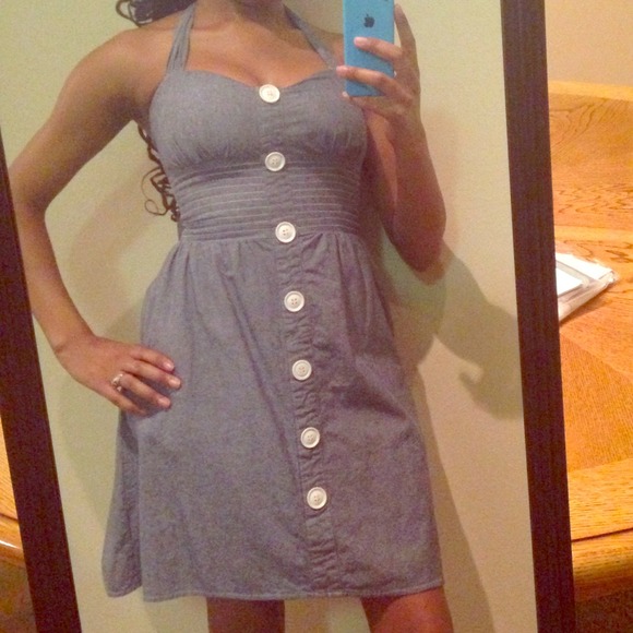 Ruby Rox Dresses & Skirts - Cute Blue Button Jean Dress💕