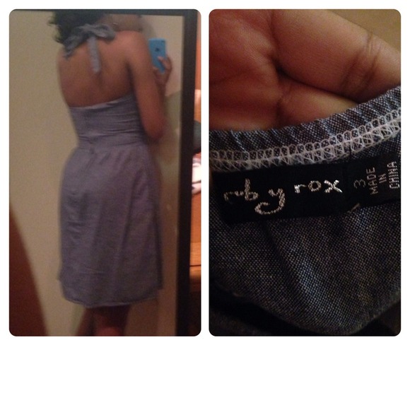 Cute Blue Button Jean Dress💕 - Picture 3 of 4