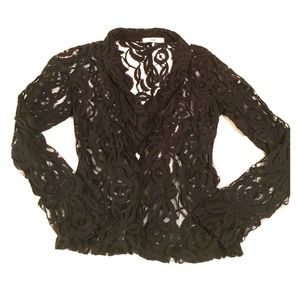 Black lace blazer