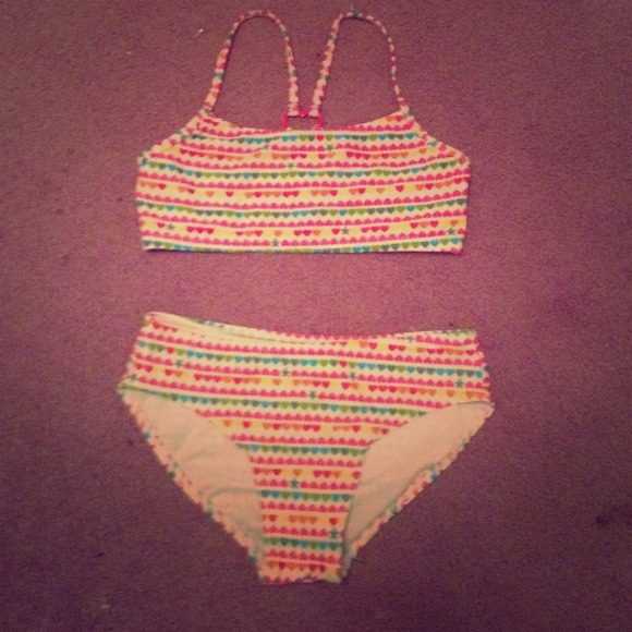 Hearts and stars size 10-12 bikini