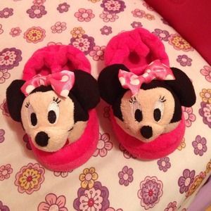 Disney Minnie mouse baby slippers