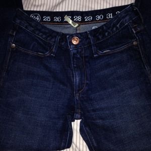 New Earnest Sewn Midrise Dark Skinny Denim Jean 24