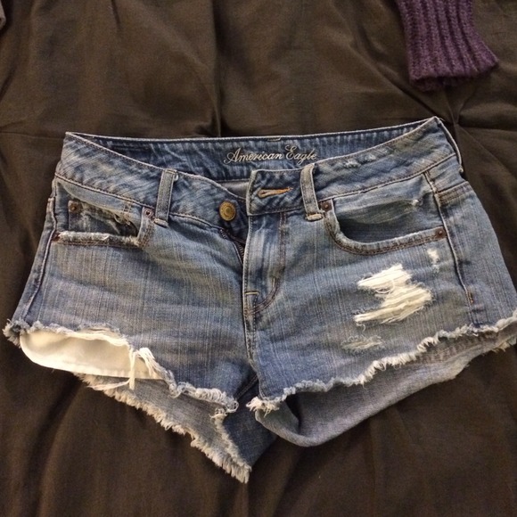 Summer cut off jean shorts by American Eagle