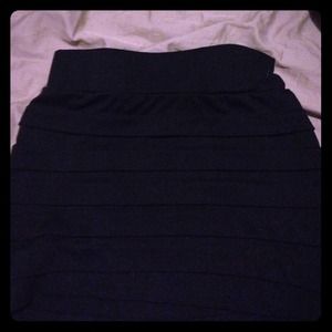 Black sexy mini skirt