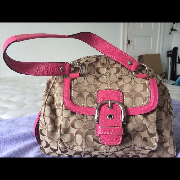 Coach Handbags - Authentic pink coach purse