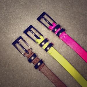 Bundled. 🎁Thin Trio of Accent Belts