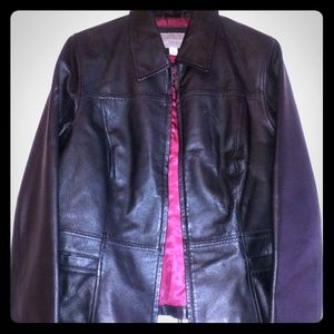 A 100% Croft and Barrow leather Jacket