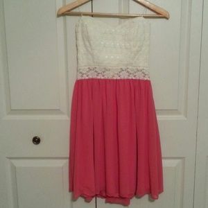 Chiffon and Lace Dress