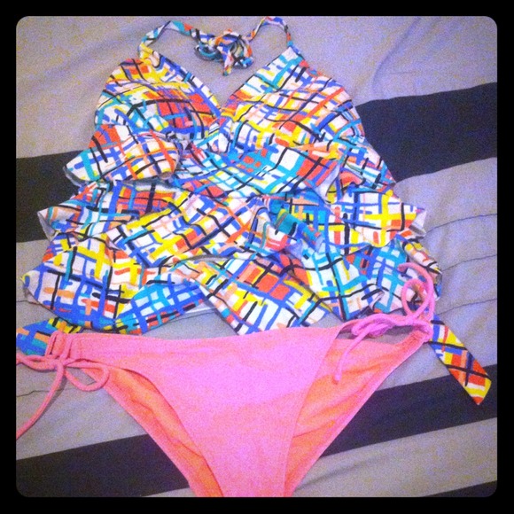 Cute Ruffle Tankini and bottom