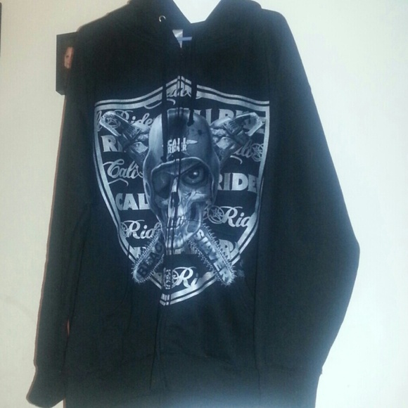 Raiders black hoodie sweater