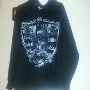 Raiders black hoodie sweater