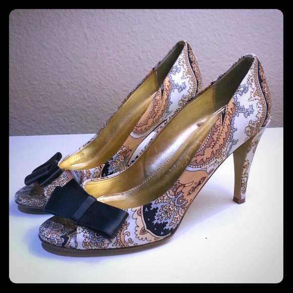 J Crew Peep Too Toe 3.5" Heels, Size 7