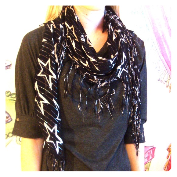 Cute Sparkly Star Scarf
