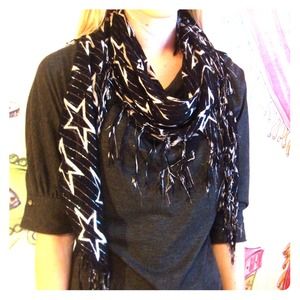 Cute Sparkly Star Scarf