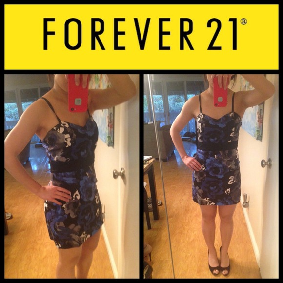 Blue/black dress - Picture 2 of 4