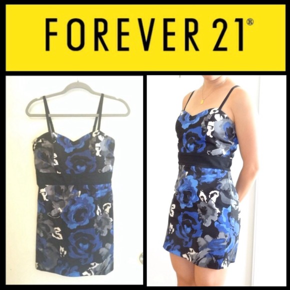 Forever 21 Dresses & Skirts - Blue/black dress