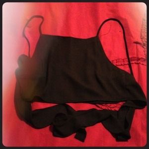 Black midriff from brandy Melville