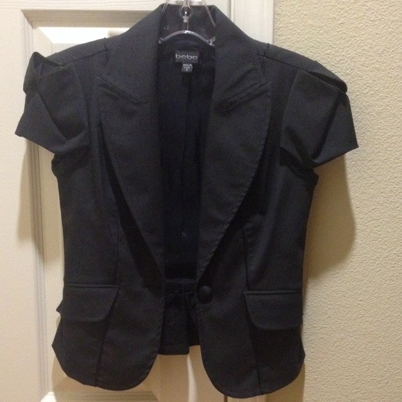 Bebe mini stripe short sleeve Jacket/Blazer