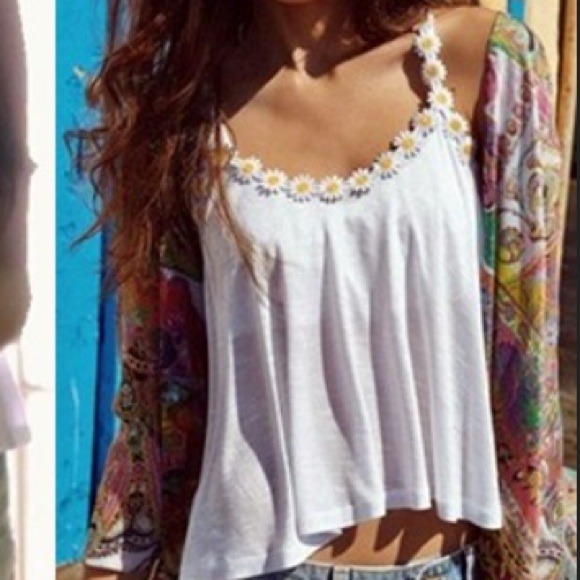 SOLD!!!!  LF Daisy Strap Festival Tank